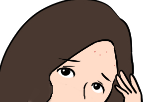 おでこの出来物
